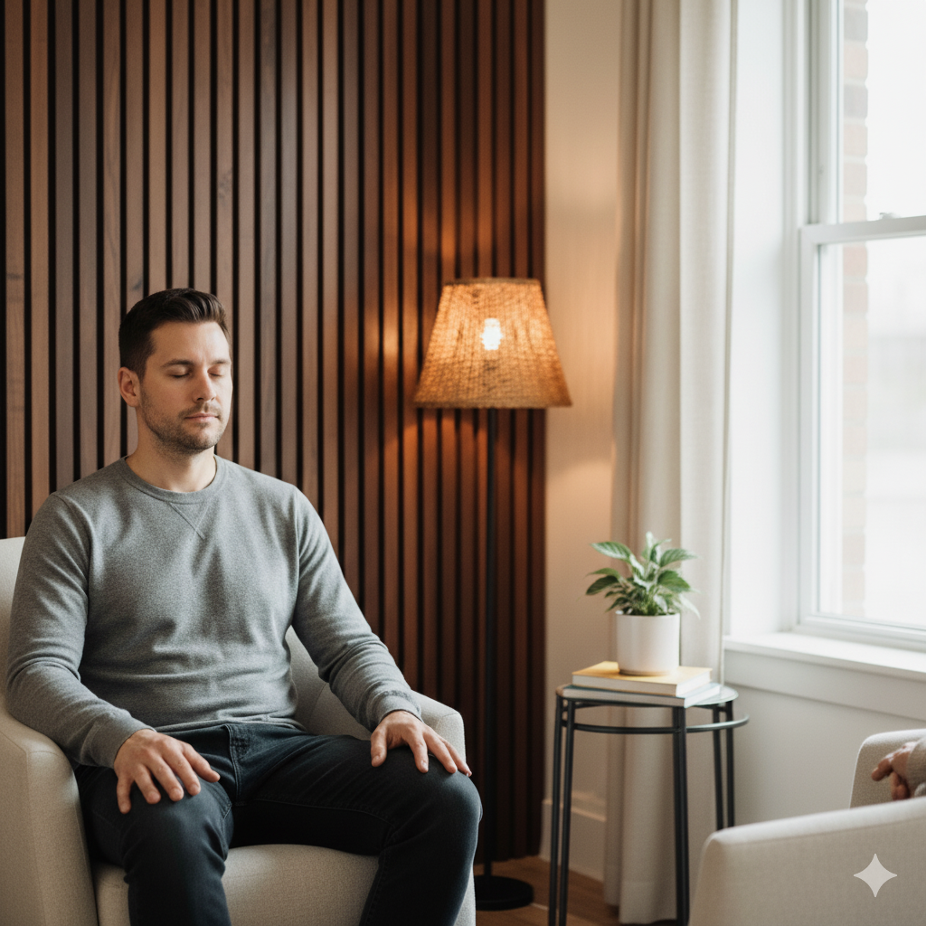 Gentle somatic therapy session