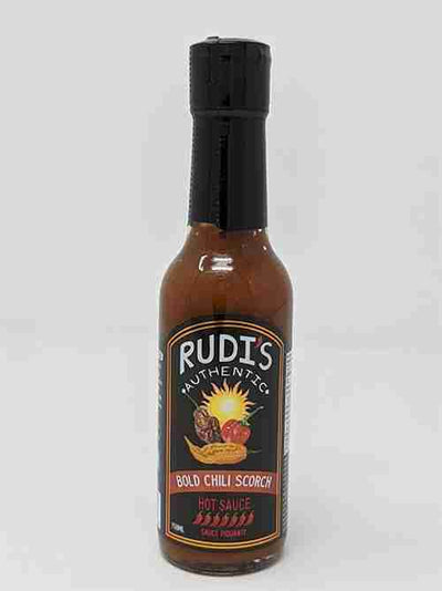 Rudi's Bold Chili Scorch Hot Sauce, 150 mL