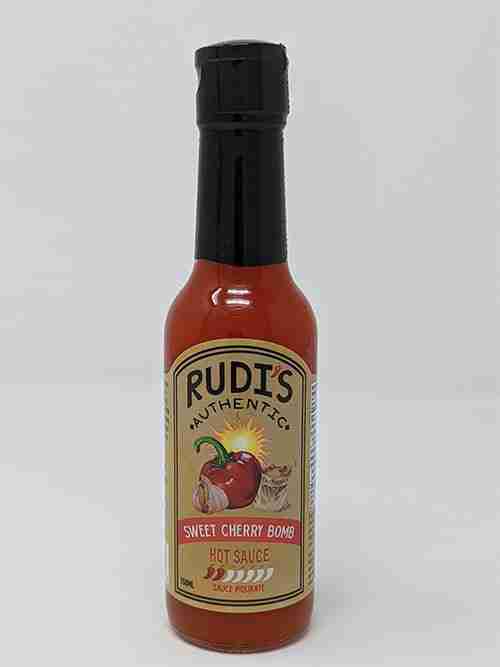 Rudi's Sweet Cherry Bomb Hot Sauce, 150 mL