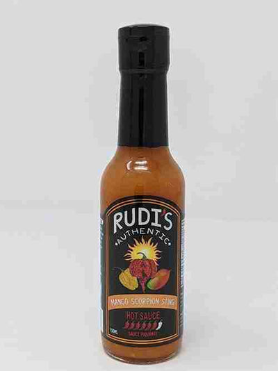 Rudi's Mango Scorpion Sting Hot Sauce, 150 mL