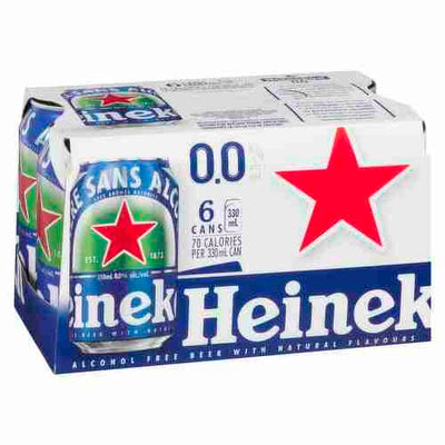 Heineken Alcohol Free Beer, 6X330ml