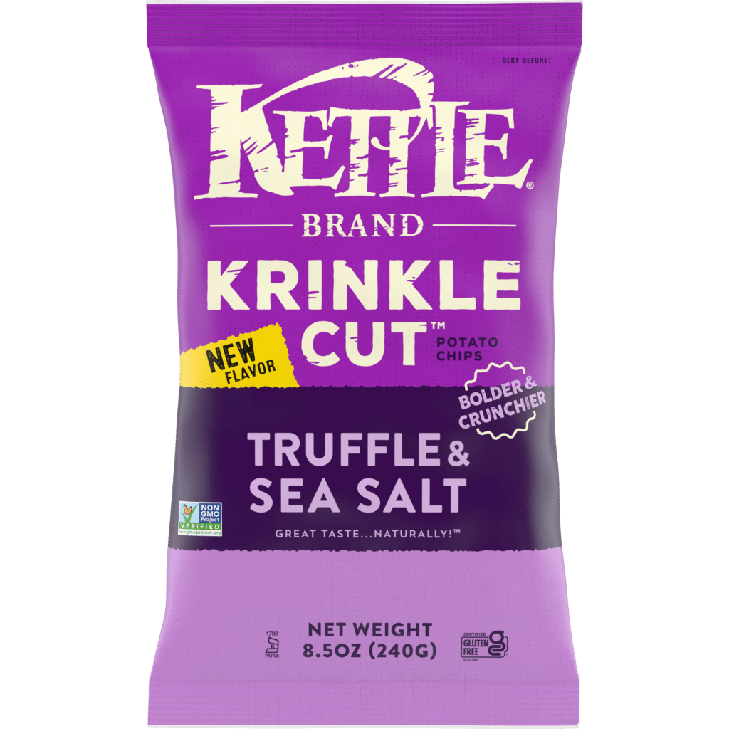 Kettle Brand Truffle & Sea Salt Krinkle Cut Potato Chips, 198 g