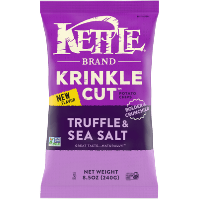 Kettle Brand - Truffle & Sea Salt Krinkle Cut Potato Chips - 198G