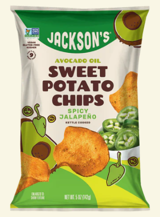Jackson's Sweet Potato Chips - Spicy Jalapeno, 142G