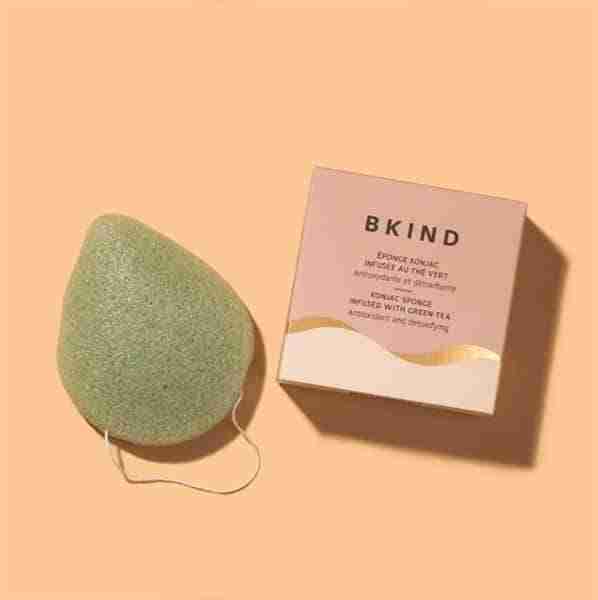 BKIND Konjac Facial Sponge, Green Tea