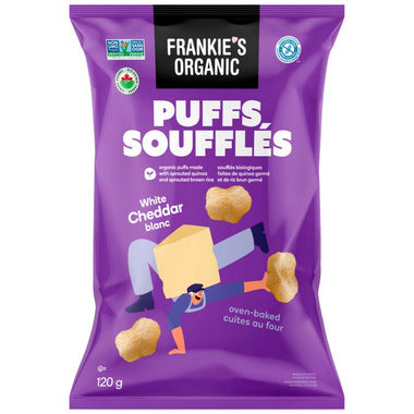 Frankie's Organic White Cheddar Puffs, 120 g