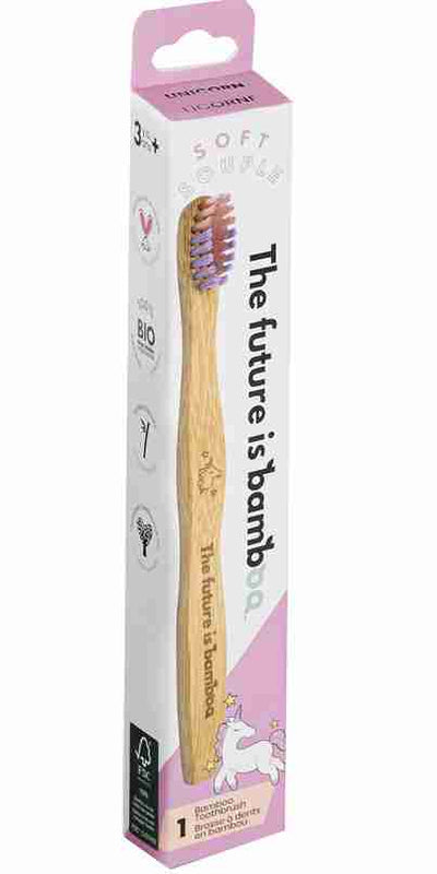 TFIB Kids Pink Bamboo Toothbrush