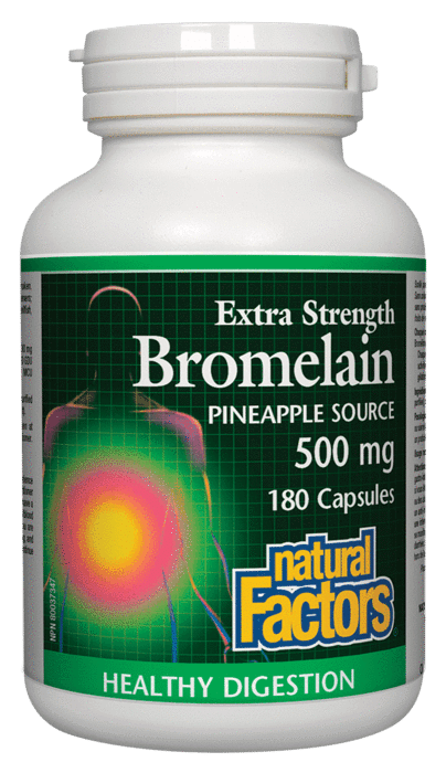 Natural Factor Extra Strength Bromelain 500Mg 180 Capsules