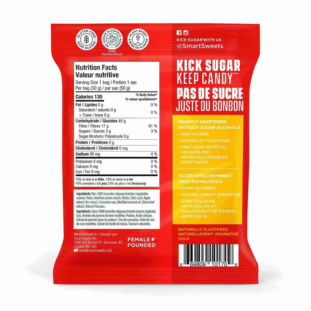 Smartsweets - Cola Gummies, 50G