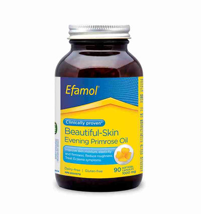 Efamol Beautiful-Skin Evening Primrose Oil; 90 Capsules 1000 Mg