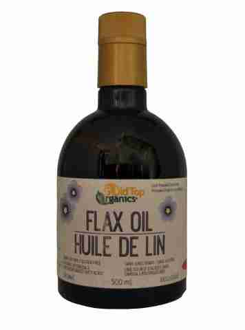 Gold Top Organics Flax Oil, 500 mL