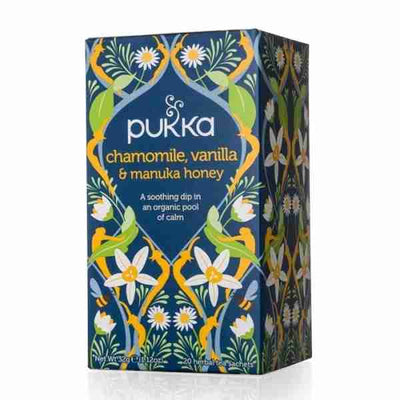 Pukka - Organic Chamomile Vanilla Manuka Honey Tea, 20 Bags