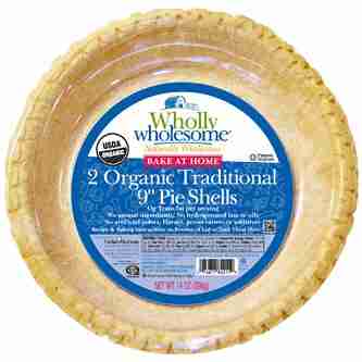 Wholly Wholesome Organic Traditional Bake At Home Pie Crust -  2 Count