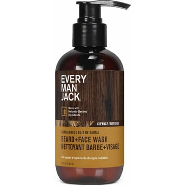 Every Man Jack Beard + Face Wash Sandalwood, 200 mL