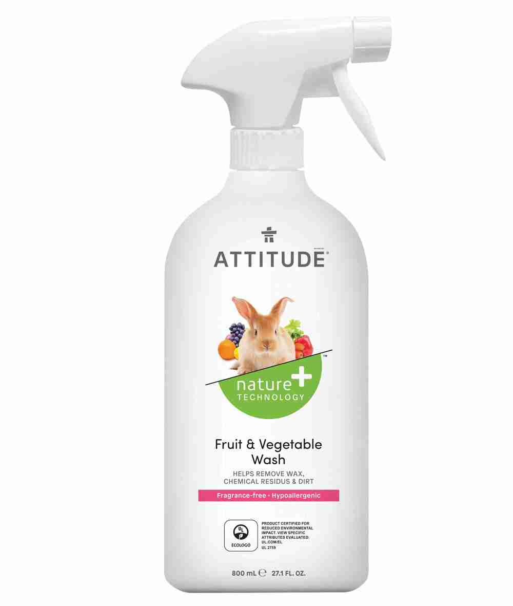 Attitude Living - Fruit & Vegetable Wash Fragrance Free, 800Ml