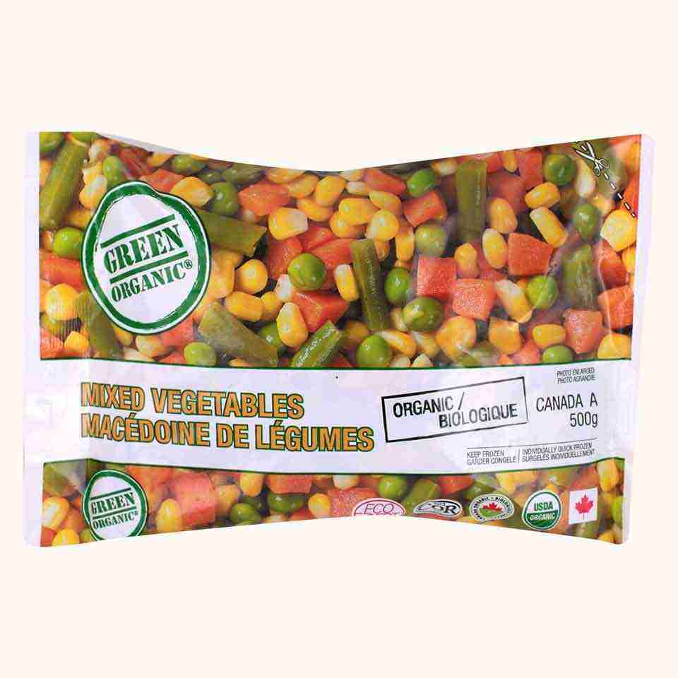 Green Organic Mixed Vegetables, 500 g
