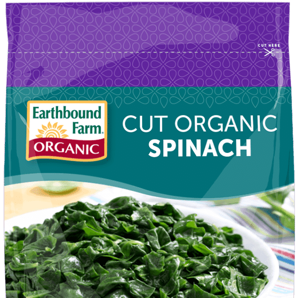 Earthbound Farm Organic Cut Spinach, 300 g
