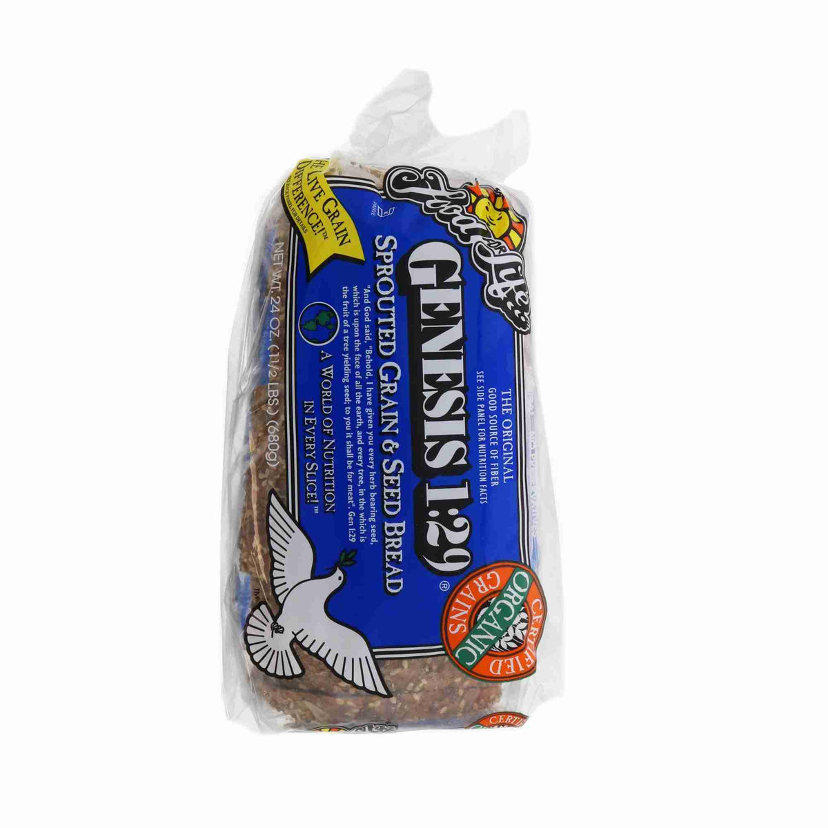 Food For Life Ezekiel Genesis 1:29 Sprouted Whole Grain & Seed Load - 680G