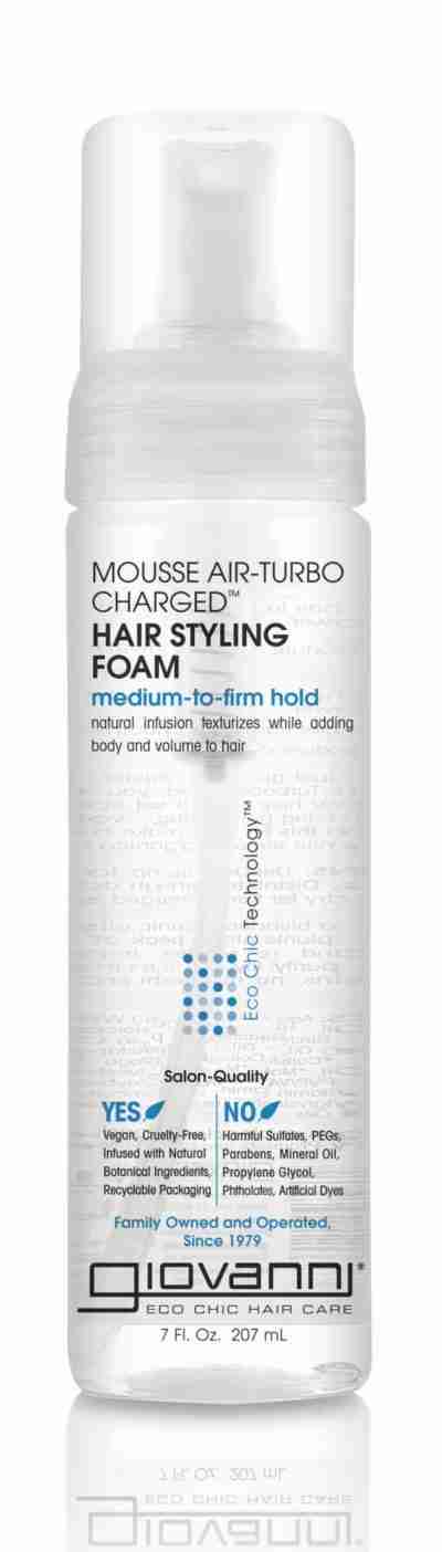 Giovanni Mousse Air-Turbo Charged Hair Styling Foam, 207 mL