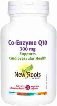 New Roots Herbal Co-Enzyme Q10 300 mg, 30 Vegetable Capsules