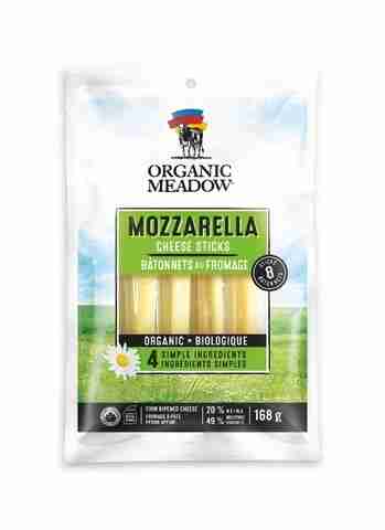Organic Meadow, Mozzarella Cheese Sticks,168G/8 Pieces