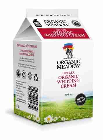 Organic Meadow 35% Whipping Cream - 500Ml