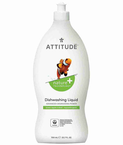 Attitude Living - Dishwashing Liquid Green Apple & Basil, 700Ml