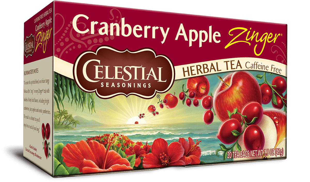 Celestial Seasonings Cranberry Apple Zinger 20 Tea Bags