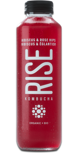 RISE Kombucha Hibiscus & Rose Hips - 414Ml