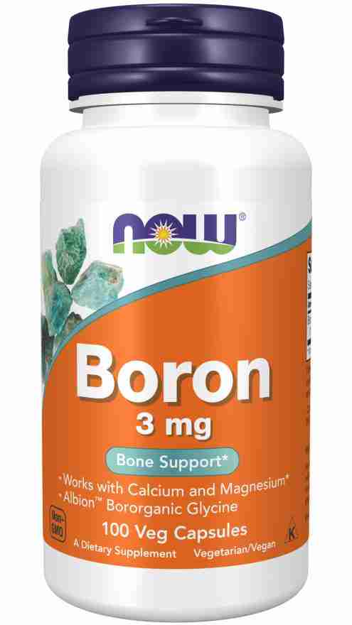NOW - Boron 3Mg, 100 Veg Caps
