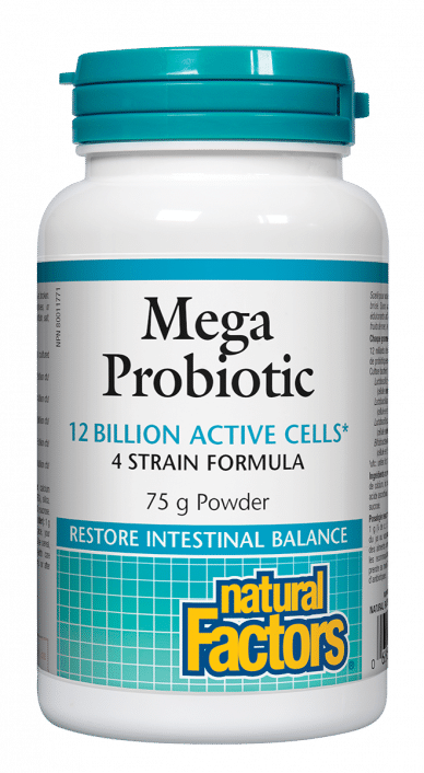 Natural Factors Mega Probiotic (12 Billion CFU) - 75G Powder