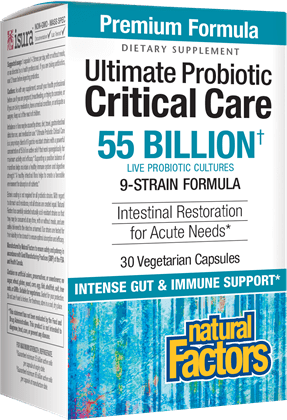 Natural Factors Critical Care Probiotic (55 Billion CFU) 30 Capsules