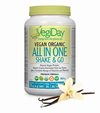 Vegiday Vegan All In One Shake & Go: Vanilla - 860G