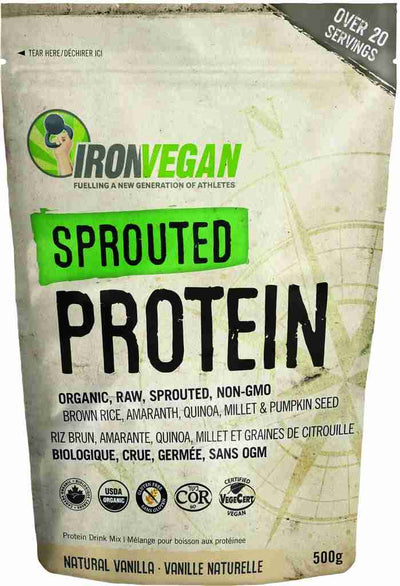 Ironvegan Sprouted Protein Natural Vanilla 500G