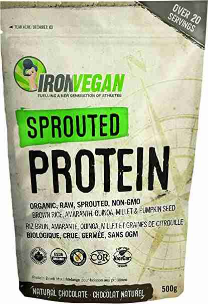 Ironvegan Sprouted Protein Natural Chocolate 500G