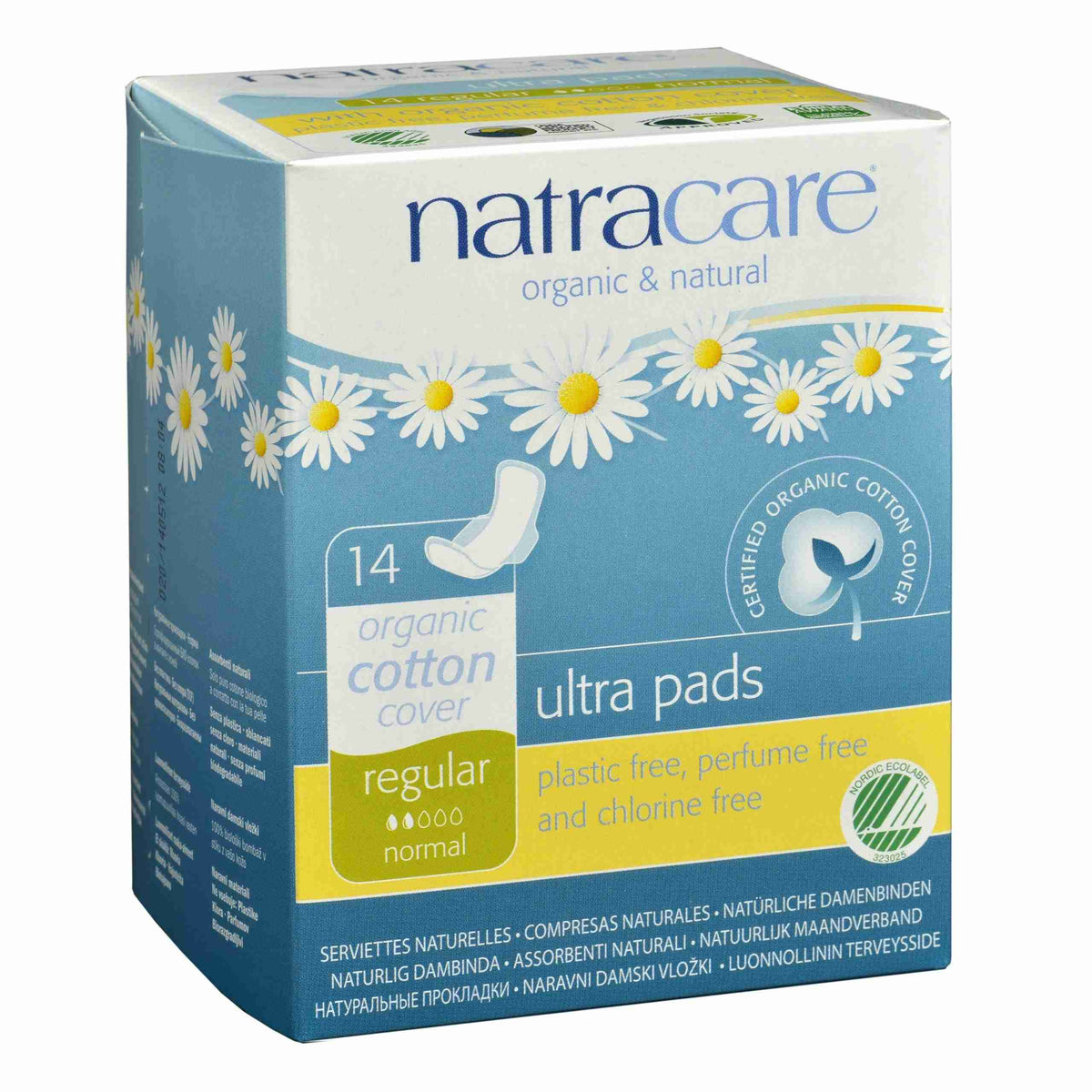 Natracare Organic Cotton Ultra Extra Pads - 14 Regular Pads