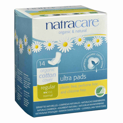 Natracare Organic Cotton Ultra Extra Pads - 14 Regular Pads