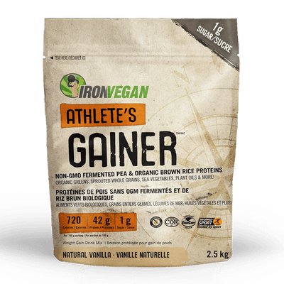 Ironvegan Athlete’S Gainer: Natural Vanilla 2.5Kg