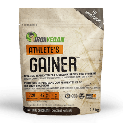 Ironvegan Athlete’S Gainer: Natural Chocolate 2.5Kg