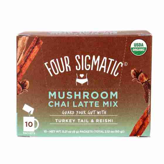Four Sigmatic Mushroom Chai Latte Mix With Turkey Tail & Reishi - 30G/10 Packets