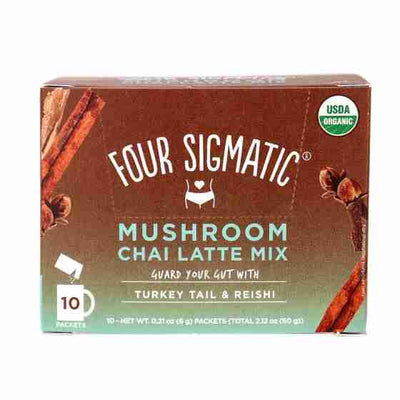 Four Sigmatic Mushroom Chai Latte Mix With Turkey Tail & Reishi - 30G/10 Packets
