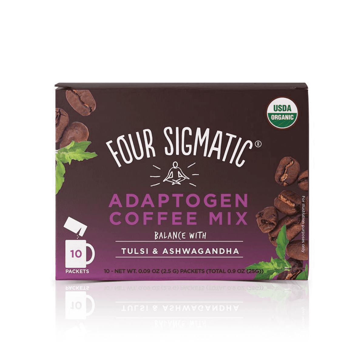 Four Sigmatic Adaptogen Coffee Mix With Tulsi & Ashwagandha - 30G/10 Packets