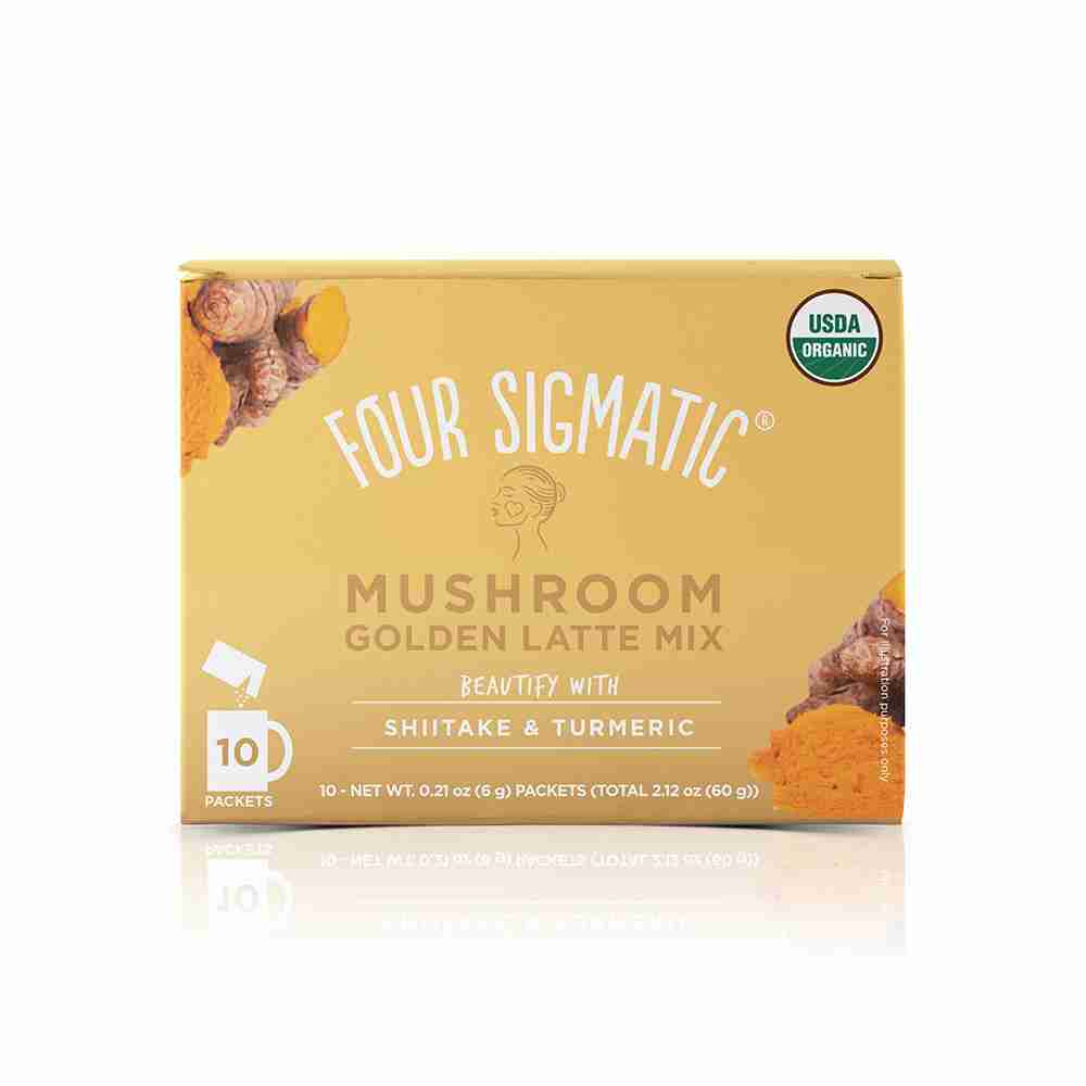 Four Sigmatic Mushroom Golden Latte Mix With Turkey Tail & Turmeric - 30G/10 Packets