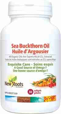 New Roots Herbal Seabuckthorn Seed Oil, 30 Softgels
