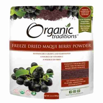 Organic Traditions Organic Powder, Maqui Berry, 3.5 Ounce