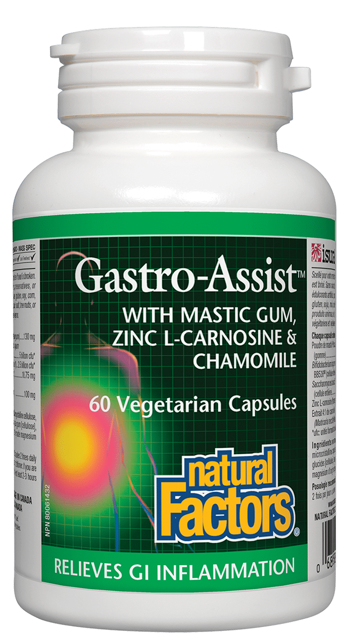 Natural Factors Gastro Assist, 60 Veg Capsules