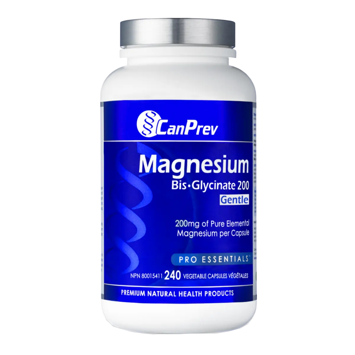 CanPrev Magnesium Bis-Glycinate 200 Gentle 240 Capsules
