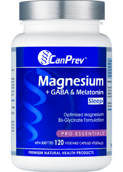 Canprev Magnesium + GABA & Melatonin; 120 Vegetable Capsules