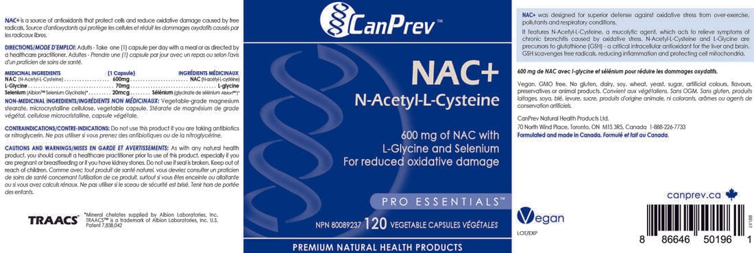 Canprev - NAC+ 120 Vcaps