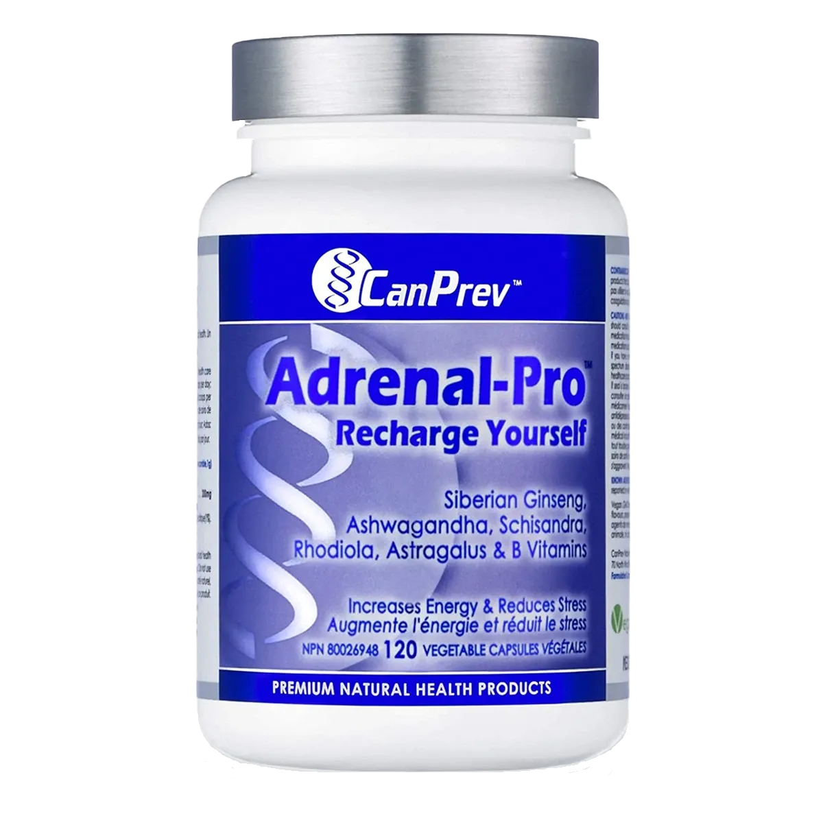 CanPrev Adrenal-Pro Recharge Yourself 120 Veggie Caps